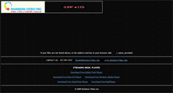 Desktop Screenshot of client.rainbowvideo.net