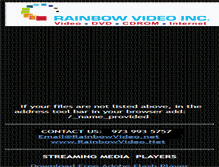 Tablet Screenshot of client.rainbowvideo.net